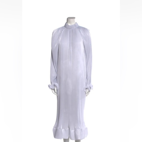 TIBI woman mock neck long Grey dress in M. org price $995 - Picture 1 of 4